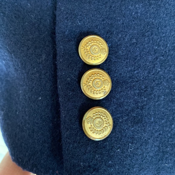 Upcycled Wool BAABAAZUZU Cropped Boxy Jacket Mandarin Collar Size Small/Extra SM - Picture 6 of 12